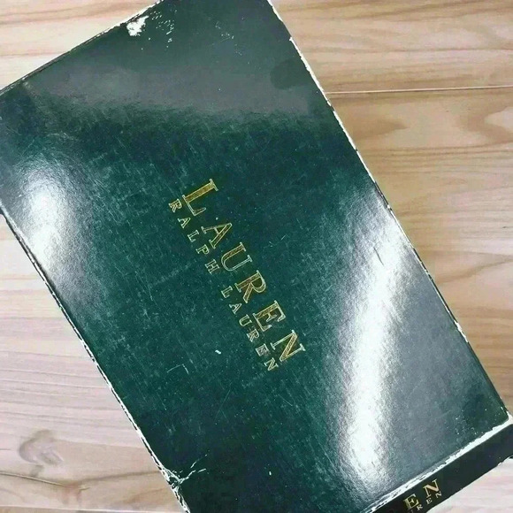 Ralph Lauren Cecilia Pink Plaid Open Toe Wedge - Picture 7 of 8